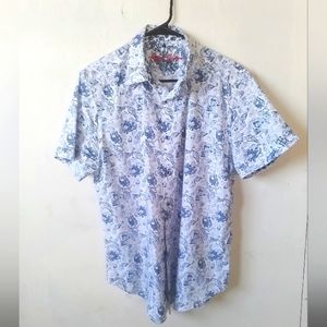 Robert Graham Button Down Short Sleeve Casual Shirt.